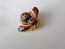 Joan Rivers Bumble Bee Rhinestones Mardi Gras New Orleans Pin Brooch