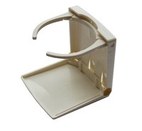 Becherhalter Getränkehalter z. Klappen verstellbaren Haltern weiß Halterung