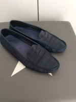 *Tod's* Schönster Klassiker Schuhe Blau Gommini Gr. 38,5/39