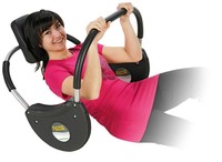 Tunturi Power Roller Bauchmuskel Trainer Bauch Rolle Sixpack schwarz