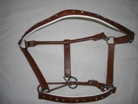 Halfter,ederhalfter, Halfter london mit  Strass weich gepolstert Leather FULL