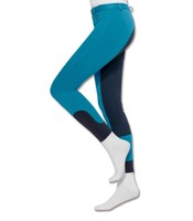 32052 Reithose-Vollbesatz Damen FUN SPORT ELT/Waldhausen petrol/nachtblau Gr.:42