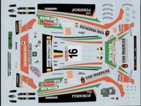 Decal / Naßschiebebild für Peugeot 207 S2000 Rally 2011  Belkits DEC008