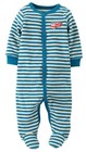 Carter's NWT NB 3M 6M Infant Boy Firetruck French Terry Footed Pajama Sleeper