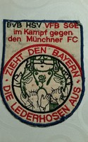 Aufnäher Patch anti Bayern, BVB HSV VFB SGE