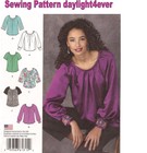 Women Blouse Top Sewing Pattern 1315 Simplicity New Size 6-14 Pleated Neckline g