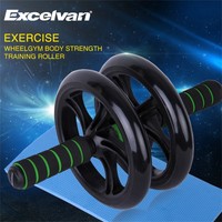 AB Wheel mit Knie Pad Bauchtrainer Roller Bauchroller Bauchmuskeltrainer Schwarz