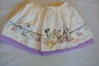 Disney Girls Skirt Sz 3T Mickey Minnie Shorts Purple White Cotton Elastic Paris