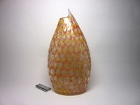 Wunderschöne große Zipfelvase, Murano.