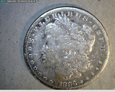 1886-0 Morgan Silver Dollar, .7734 oz Silver, Medium Grade (Us-3825)