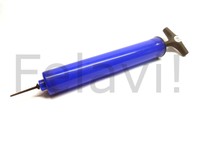 Ballpumpe Fussball - Pumpe Luftpumpe Nadelventil blau mit Ventilnadel 29cm NEU!