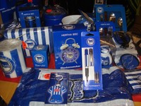 10 - teiliges Hertha BSC SET Fussball Fanartikel zum Teil mit neuem Logo schon
