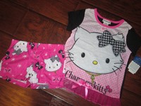 Girls Charmmy Kitty Cat Pajama's SET Shirt & shorts PJ's size XS 4/5 NEW