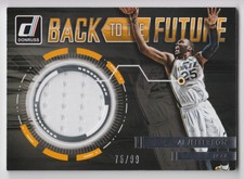 Al Jefferson 2015-16 Donruss Basketball Back to the Future Jersey #/99 Jazz