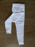 Esperado Reithose Damen Esperada Silver weiß Kniebesatz Stoff Gr. 38