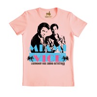 Miami Vice T-Shirt - rosa - Original T-Shirt der Marke TRAKTOR® 