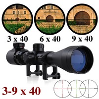 Profi 3-9x40E Leuchtabsehen Luftgewehre Zielfernrohr Mil Dot 1/4 MOA Rifle Scope