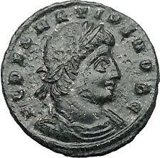 DELMATIUS Dalmatius 335AD Roman Caesar Ancient Coin Soldiers Legions i55536