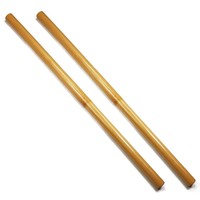 2er Set Kampfstock aus geschältem Rattan, Kali-Escrima-Arnis Stock - geschält