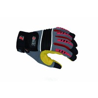 KinetiXx Uni Handschuhe X-Bull, grau /gelb/ rot, Gr. M, sehr gut