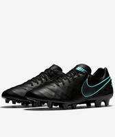  Football shoes Nike FußballSchuhe Tiempo Schwarz Mystic V FG echtes Leder 