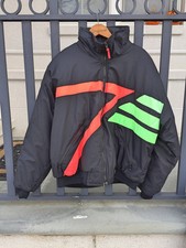 Mens Vintage 1980s Jacket Large Retro Black Multi-Color / Epoch Trading Post