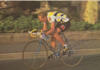 Laurent Fignon  † 2010  FRA  Radsport  Autogrammkarte signiert - 231357 -EC