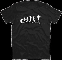 Standard Edition Biathlon Biathlet Ski Skier Schießen Evolution T-Shirt S-XXXL