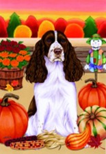 Garden Indoor/Outdoor Autumn Flag - English Springer Spaniel (Tp) 670801