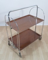 Original 70er Bremshey Dinett Beistellwagen Teewagen Vintage braun