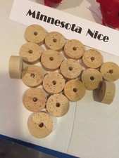 100 Pcs Sprcial Grade cork rings 1 1/4 x 1/2 x 1/4 bore