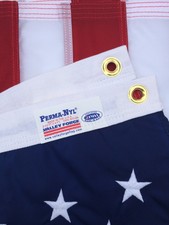 3x5 FT US American Flag Perma Nylon US Made Valley Forge Flag Embroidered & Sewn