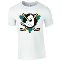 Mighty Ducks T-Shirt - Retro NHL Inspired Hockey League USA Mens Fan Gift Top