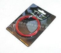 KCNC, Bremszug, Rennrad, Teflon beschichtet, rot mit Birnennippel 1.5x1700mm