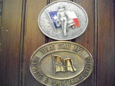 1983 Tsd , Hpt And 2003 Bergamot Texas Belt Buckles