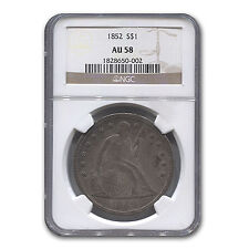 1852 Liberty Seated Dollar Au-58 Ngc - Sku #116271