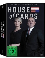 HOUSE OF CARDS 1-3 DIE KOMPLETTE  STAFFEL 1 + 2 + 3 LIMITED EDITION DVD DEUTSCH