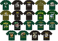 T-Shirt Fun-Shirt Angel Angler Angeln Angelgott Fisch Karpfen S M L XL XXL XXXL