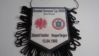 Wimpel Pennant Fanion EINTRACHT Frankfurt - GLASGOW Rangers 1959/60