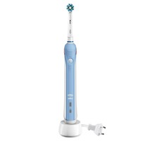 Oral-B PRO 1000 Cross Action, Elektrische Zahnbürste, weiß/blau