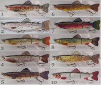 Wobbler 4 teilig 63gr Raubfischen Angeln Hecht Zander Barsch Wels Rotauge Köder 