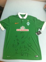 Werder Bremen Trikot Gr. L  Saison 14/15 inkl. Unterschriften
