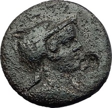 AMISOS in PONTUS 120BC Mithradates VI AMAZON Rare R1 Ancient Greek Coin i58339