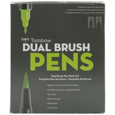 Tombow Dual Brush Marker 96pc Set W/Desk Stand-