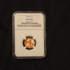 New listing
1958 D Lincoln Cent - Wheat Penny - Ms 66 Rd
