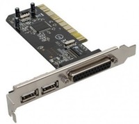 InLine® SCHNITTSTELLENKARTE PCI 2x USB 2.0+PARALLEL-LPT