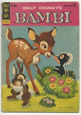 Walt Disney's BAMBI Very Good VG 1960s Gold Key Comics Silver Age