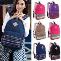 Damen Mädchen Tagesrucksack Vintage Rucksack Schultasche Backpack Daypack Neu