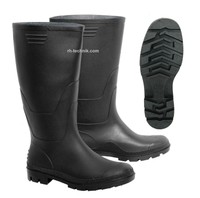 PVC Stiefel Stallstiefel Reitstiefel Gummistiefel schwarz