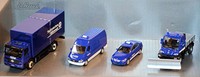 THW 4er Set Mercedes-Benz Sprinter U 300 Unimog Atego Kofferaufbau 1:87